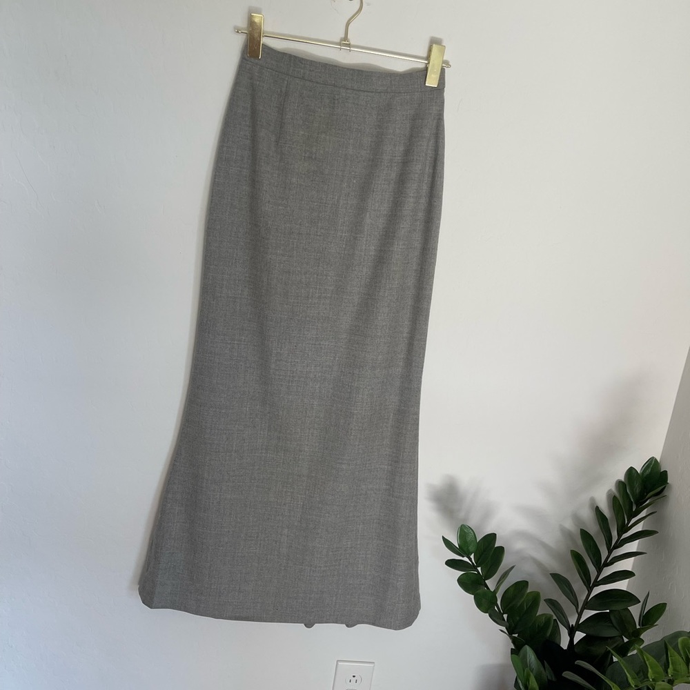 ESCADA Marghareta Ley Vintage Virgin Wool Mermaid Maxi High Waist Skirt Sz XS - Picture 2 of 11